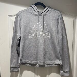 Adidas Heather Gray Pullover Hoodie